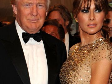 Donald Trump und Ehefrau Melania posieren für ein Foto