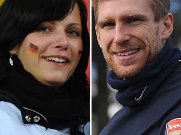 Fußball + Handball sind eine gute Kombi. Ulrike Stange und Per Mertesacker haben geheiratet Fußball + Handball sind eine gute Kombi. Ulrike Stange und Per Mertesacker haben geheiratet