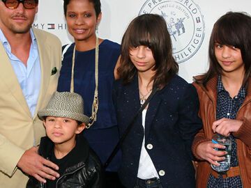  Justin und Keisha Chambers mit drei ihrer Kinder