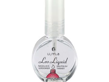 Wenn der Lack zu zäh wird: Nagellackverdünner „Leo Liquid“ von Uma, ca. 2 Euro