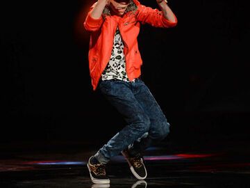 Der kleine Tänzer Vadim ganz groß: Seine coolen Schritte heizten dem Publikum auch im Finale wieder ein