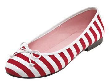 Schuhe mit Streifenmuster von Pretty Ballerinas, ca. 110 Euro
