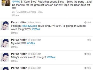 Tweet-Auszüge von Mileys Vater und Promi-Plogger Perez Hilton