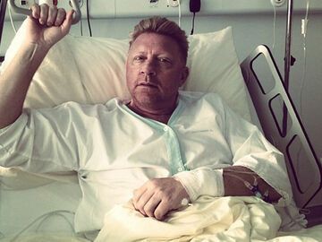 Niemals ohne Twitter! Nach seiner OP postete Boris Becker dieses Foto aus dem Krankenhaus