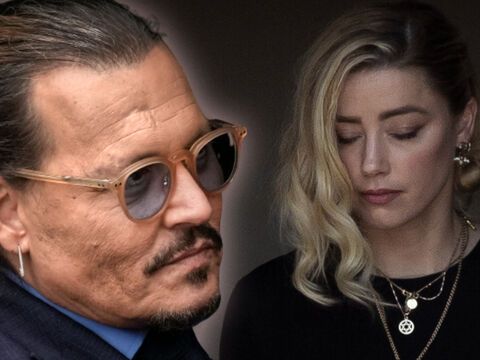 Collage von Johnny Depp und Amber Heard