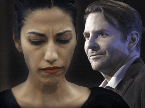 Huma Abedin traurig und niedergeschagen - Bradley Cooper nachdenklich