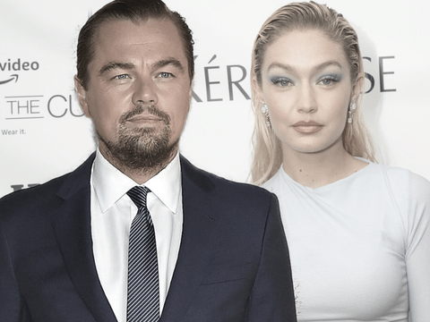 Leonardo DiCaprio und Gigi Hadid ernst
