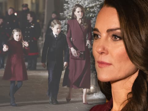 Prinzessin Kate mit ihren Kindern beim Weihnachts-Gottesdienst "Together at Christmas" 2022