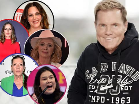 Fotocollage: Dieter Bohlen und Charlotte Wuerdig, Katy Karrenbauer, Paula Lambrecht, Franziska Brandmann, Marijke Amado