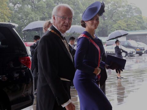 König Carl Gustav und Prinzessin Victoria in 2022.