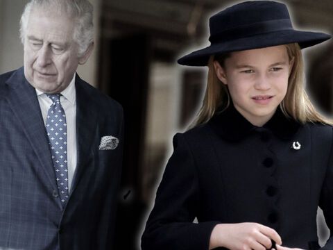 König Charles III. und Prinzessin Charlotte. 