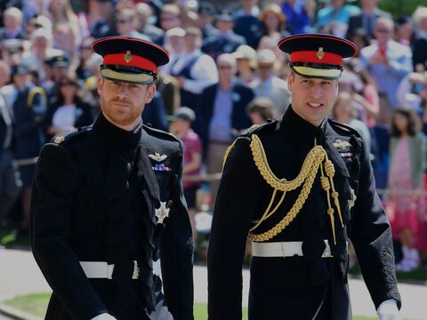 Prinz Harry und Prinz William in Windsor 2018.