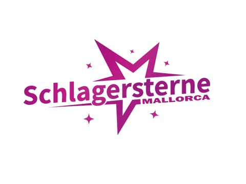 Logo Schlagersterne Mallorca weiß magenta