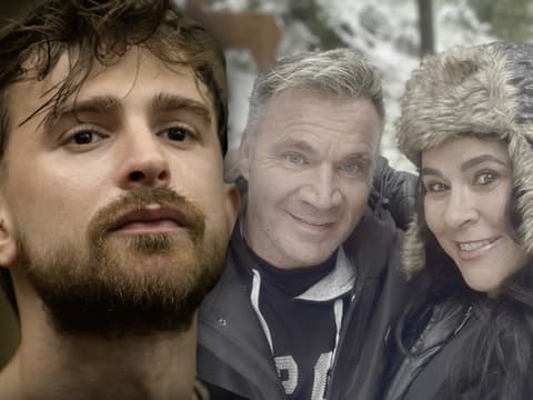 Montage: Gigi Birofio ernst - im Hintergrund Peter Klein und Iris Klein