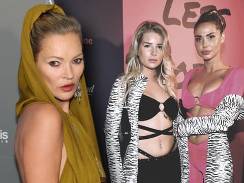 Kate Moss mit Lottie Moss und Sahara Ray / Fotomontage