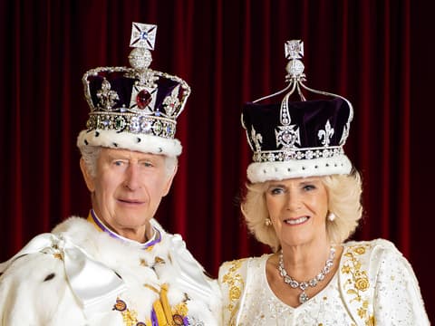 König Charles III. und Königin Camilla, 2023. 