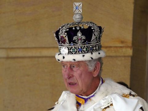 König Charles III. nach der Krönung.