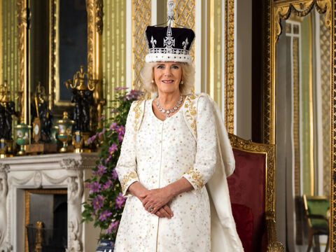 Königin Camilla an ihrem Krönungstag am 6. Mai 2023. 