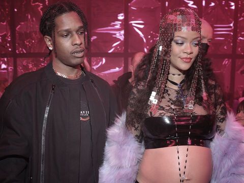 Rihanna und A$AP Rocky auf einer Party