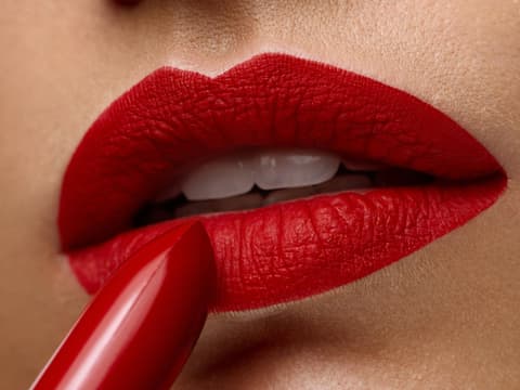 Roter Lippenstift