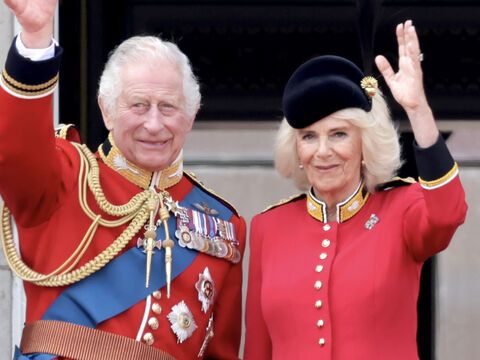 König Charles III. und Königin Camilla bei Trooping The Colour 2023