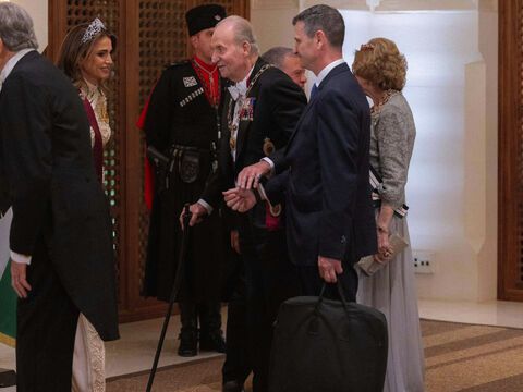 König Juan Carlos in Jordanien. 