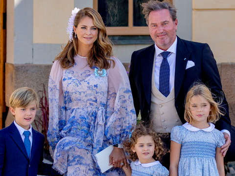 Madeleine von Schweden & Chris O'Neill mit den Kindern Leonore, Niclas und Adrienne