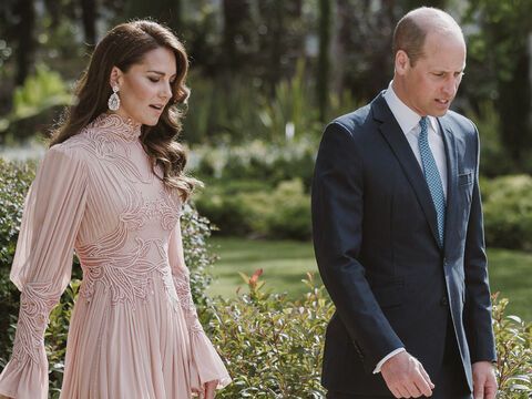 Prinzessin Kate und Prinz William bei Hochzeit in Jordanien