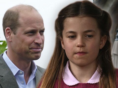 Prinz William und Prinzessin Charlotte. 