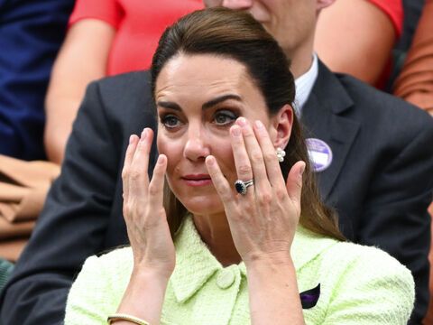Prinzessin Kate weint in Wimbledon. 