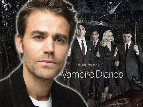 Paul Wesley vor "The Vampire Diaries"-Plakat