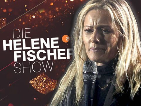 Collage Helene Fischer traurig und Logo ZDF "Helene Fischer Show"
