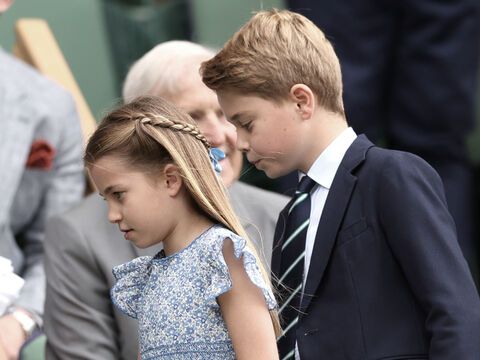 Prinzessin Charlotte und Prinz George in Wimbledon. 