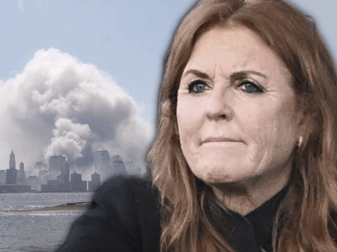 9/11 Anschlag im Hintergrund, Sarah Ferguson bedrückt