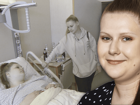 Lavinia Wollny bei ihrer zweiten Geburt im Krankenhaus