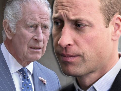 König Charles III. wirkt empört, Prinz William sieht traurig aus