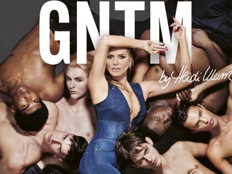 GNTM-Poster 2024 mit Männer-Models