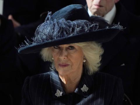 Königin Camilla bei einer Trauerfeier in Windsor, 2024.