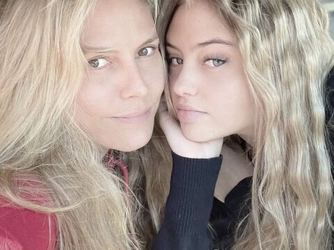 Heidi und Leni Klum Selfie ungeschminkt