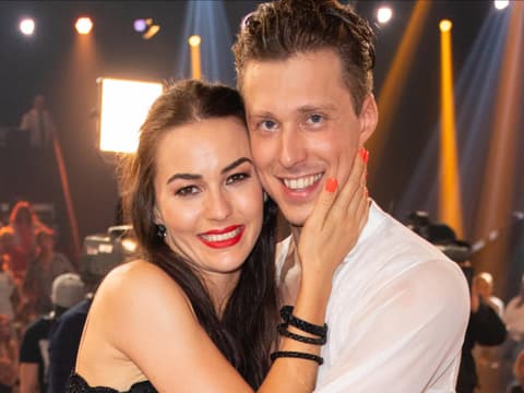 Renata und Valentin Lusin glücklich