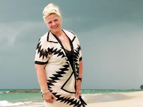 Silvia Wollny als "Kampf der Realitystars"-Kandidatin am Strand