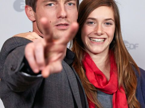 Im Film lieben sie sich, im echten Leben sind sie ein Paar: Volker Bruch und Miriam Stein