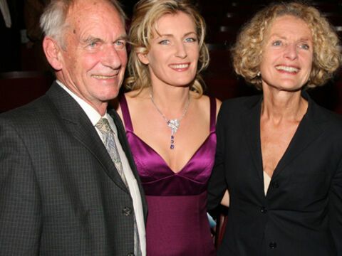 Maria Furtwängler (2.v.l.), ihr Vater Bernhard Furtwängler und ihre Mutter Kathrin Ackermann beim "Echo Klassik" 2007