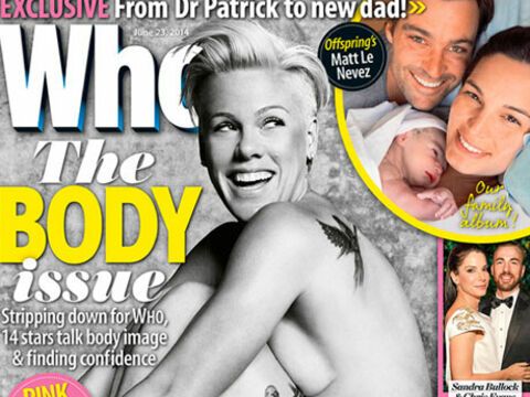 Stark und sexy: Pink auf dem aktuellen Cover des 'Who'-Magazins