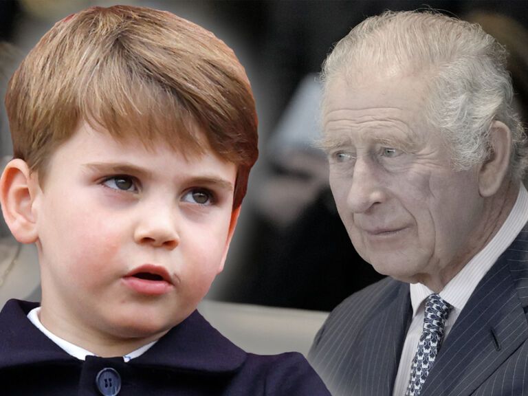 Prinz Louis und sein Großvater König Charles III.