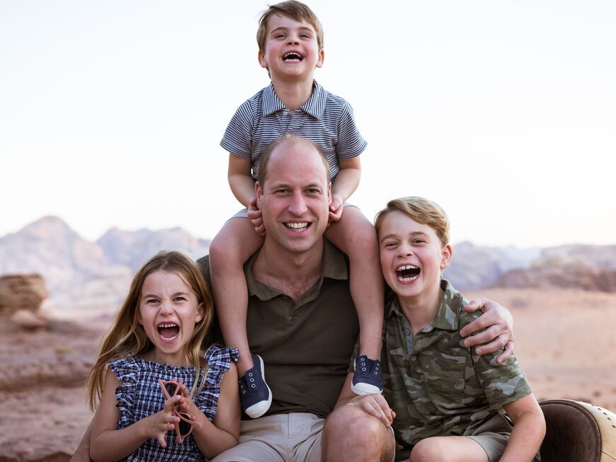 Prinz William zum Vatertag 2022: Familienfoto mit seinen Kindern George, Charlotte und Louis