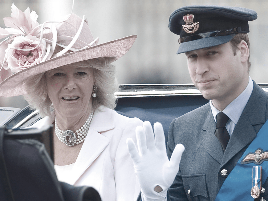 Camilla und Prinz William 2012