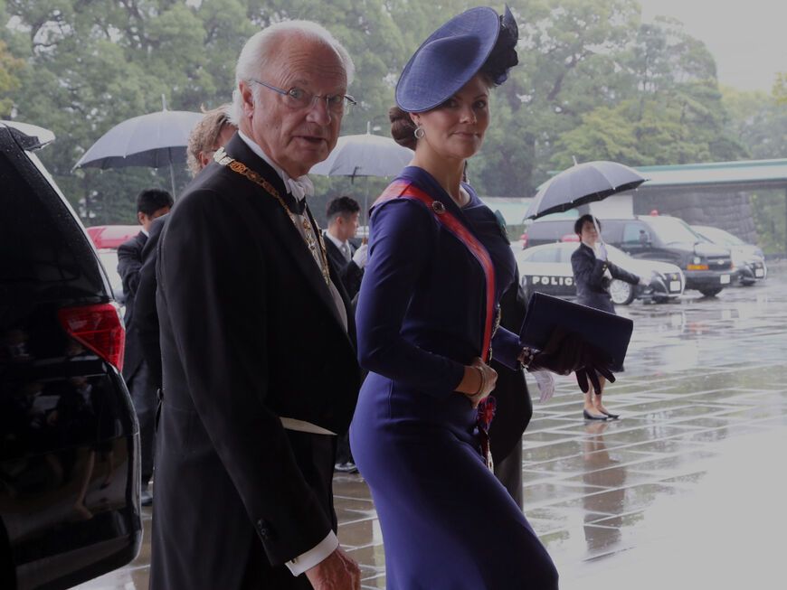 König Carl Gustav und Prinzessin Victoria in 2022.
