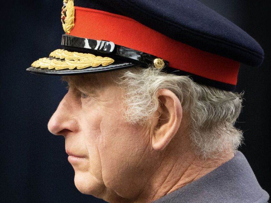 König Charles III. in Uniform.