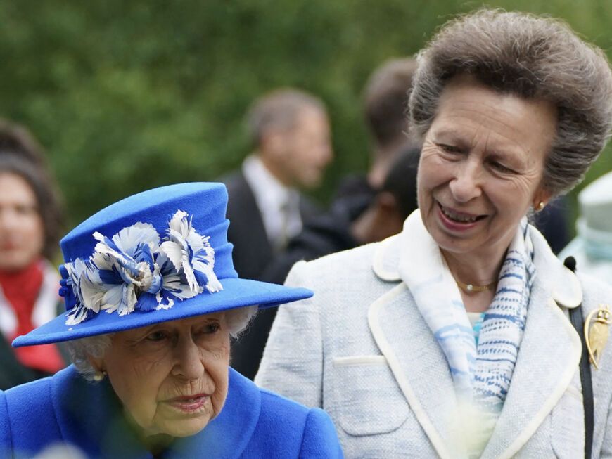 Queen Elizabeth II. und ihre Tochter Prinzessin Anne.